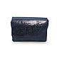  Women's leather handbag blue Hummingbird Mod. C53-661. Crossbody bag. Natalia Kalinovskaya. Online shopping on My Livemaster.  Фото №2