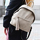Рюкзак женский кожаный, Кожаный рюкзак для прогулок, Рюкзак городской, Рюкзаки, Киев,  Фото №1