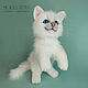 White kitten. Realistic mobile toy. Stuffed Toys. Marina Eretnova. My Livemaster. Фото №4