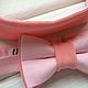 Комплект мама&cын "Розовая  пантера". . Bowtie by Veolet. Ярмарка Мастеров.  Фото №4