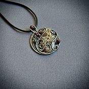 Украшения handmade. Livemaster - original item Jasper pendant wire wrap. Handmade.