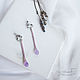 Clip 'Lavender', Clip on earrings, St. Petersburg,  Фото №1