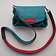 Bag-minik (purse) made of leather ' Turquoise' '. Clutches. Nadia I (Magic wool). Online shopping on My Livemaster.  Фото №2