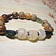 Bracelet calcite, chalcedony, perelivt ' Unusual'. Bead bracelet. Beautiful gifts for the good people (Alura-lights). My Livemaster. Фото №4