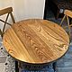 Round dining table made of elm slabs (project g. Reutov). Tables. uloft. My Livemaster. Фото №4