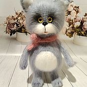 Куклы и игрушки handmade. Livemaster - original item Soft toys: grey cat. Handmade.