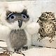 Order Owl from white mink natural fur. Holich_toys. Livemaster. . Stuffed Toys Фото №3