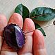 Brooch-needle Amethyst Natural, Stick pin, Moscow,  Фото №1