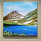 Painting summer landscape mountain lake Pseashkho Pass, Pictures, Sochi,  Фото №1