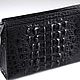 Клатч из кожи крокодила IMA0732B1. Клатчи. CrocShop товары из экзотической кожи. Интернет-магазин Ярмарка Мастеров.  Фото №2