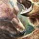 Заказать Картина Медведи. Екатерина Стяжкина. Ярмарка Мастеров. . Картины Фото №3
