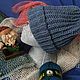 Beanie hat is knitted by cross crocheting yarn half wool. Caps. Magazin mastera Kati Kryukovoj (Krykova). Ярмарка Мастеров.  Фото №4