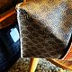 Винтаж: Большая сумка Celine Paris из коричневого макадама. Сделано в Италии. Сумки винтажные. Chic bags. Ярмарка Мастеров.  Фото №7