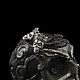 Гвоздики с черепами "Santa Muerte" из серебра. Серьги классические. Yeti-Jeweler. Интернет-магазин Ярмарка Мастеров.  Фото №2