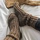 Носки из верблюжей шерсти с люрексом. Носки. MY FLOWER KNITTING. Интернет-магазин Ярмарка Мастеров.  Фото №2