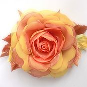 Украшения handmade. Livemaster - original item FABRIC FLOWERS. Chiffon rose. 