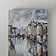 Oil painting on canvas Amsterdam (cityscape beige white). Pictures. Pastelena. My Livemaster. Фото №5