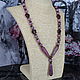 Necklace made of natural stones-variscite, lepidolite, Jasper, Necklace, Velikiy Novgorod,  Фото №1