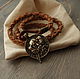 Leather bracelet ,bracelet with locket ,the bracelet of Odin. Bead bracelet. MintTiger. Online shopping on My Livemaster.  Фото №2