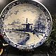 Porcelain plate 'At the mill', Delft, Holland, Decorative vintage plates, Arnhem,  Фото №1