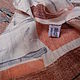 Винтаж: Шарф с принтом,100% шелк,Индия. Платки винтажные. Леди Шарм. Ярмарка Мастеров.  Фото №5
