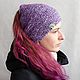 A warm headband from cannabis, purple, Bandage, Nizhny Novgorod,  Фото №1