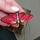 Order Brooch moth of fire made of polymer clay. AnnaMalnaya. Livemaster. . Brooches Фото №3