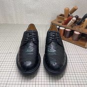 Обувь ручной работы handmade. Livemaster - original item Shoes men`s classic, ostrich leather, custom.. Handmade.