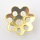 Bead caps gold plated 8 mm, Accessories4, Novosibirsk,  Фото №1