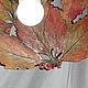 Hanging lamp `Wild grapes in autumn`. Openwork ceramic and ceramic floristry Elena Zaichenko
