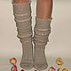 Socks-socks high woolen with lace, Socks, Moscow,  Фото №1