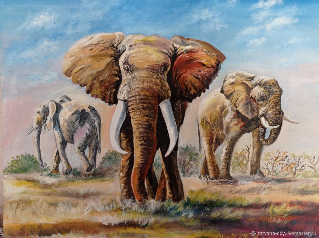 Картина три слона