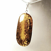 Украшения handmade. Livemaster - original item Large pendant made of natural Baltic amber (442). Handmade.