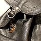Рюкзак кожаный чёрный. Рюкзаки. Константин, мастерская TARU. Интернет-магазин Ярмарка Мастеров.  Фото №2