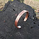 Textured cuff bracelet made of pure copper, Cuff bracelet, St. Petersburg,  Фото №1