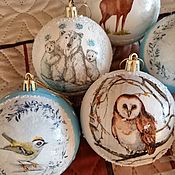 Сувениры и подарки handmade. Livemaster - original item Christmas toys: Handmade Christmas balls. Handmade.