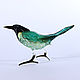 Glass figure of a bird Forty, Figurines, Moscow,  Фото №1