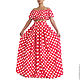 Summer set: polka dot top and long skirt. Suits. BB60 STUDIO (orchideaboutique). Online shopping on My Livemaster.  Фото №2