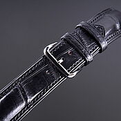 Украшения handmade. Livemaster - original item Crocodile leather watch strap, size 20*18 cm. Handmade.