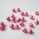 Howlite 4 mm, 28951191 pink beads, Beads1, Ekaterinburg,  Фото №1