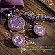 Embroidery kit Lavender nights, Jewelry Sets, Moscow,  Фото №1
