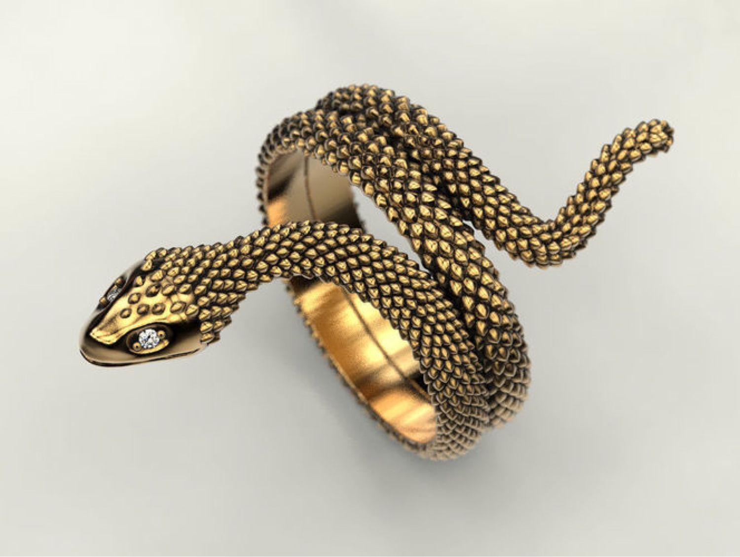 snake rings gold