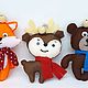 Игрушки из фетра "Зверюшки", Елочные игрушки, Раменское,  Фото №1