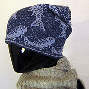 Аксессуары handmade. Livemaster - original item Winter men`s beanie Fishing hat 040. Handmade.