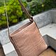 Сумка из мягкой дубленой крокодиловой кожи. Классическая сумка. Chic bags. Ярмарка Мастеров.  Фото №4