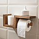 Light Toilet Paper Holder with Shelf. Holders. Foxwoodrus. Online shopping on My Livemaster.  Фото №2