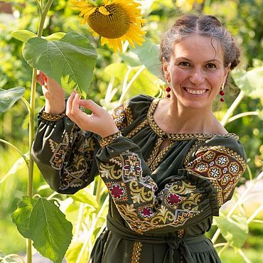 Одежда ручной работы. Ярмарка Мастеров - ручная работа Платье: Лесная госпожа. Handmade.