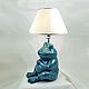Table lamp Frog. Table lamps. Elena Zaychenko - Lenzay Ceramics. Online shopping on My Livemaster.  Фото №2