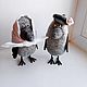 A couple of crows ' Here comes the summer!', Felted Toy, Ufa,  Фото №1