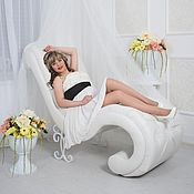 Tantra sofa chair sex wave in vandal proof eco leather with mounts